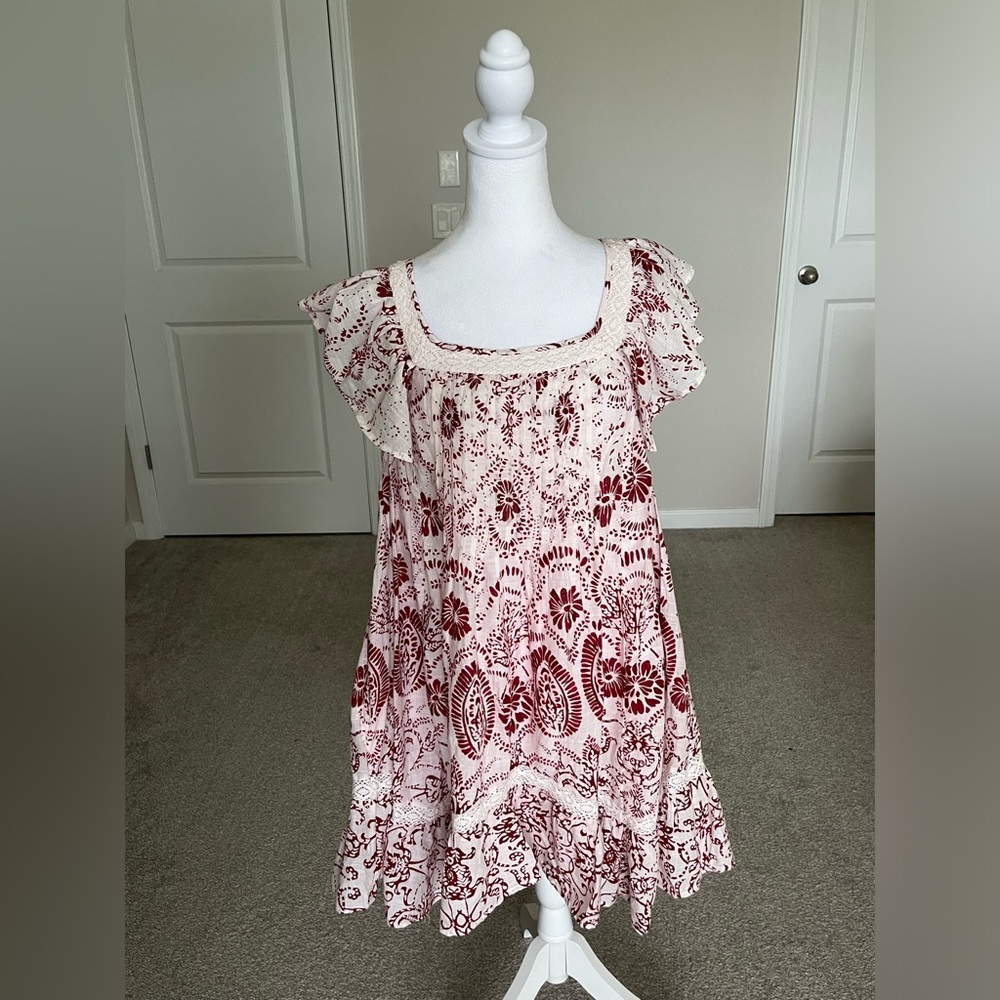 NWT Anthropologie Maeve Babydoll Mini Dress Size Large